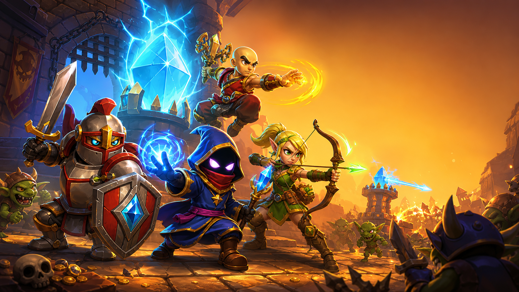 Новая обложка статьи про Dungeon Defenders в официальной стилистике серии